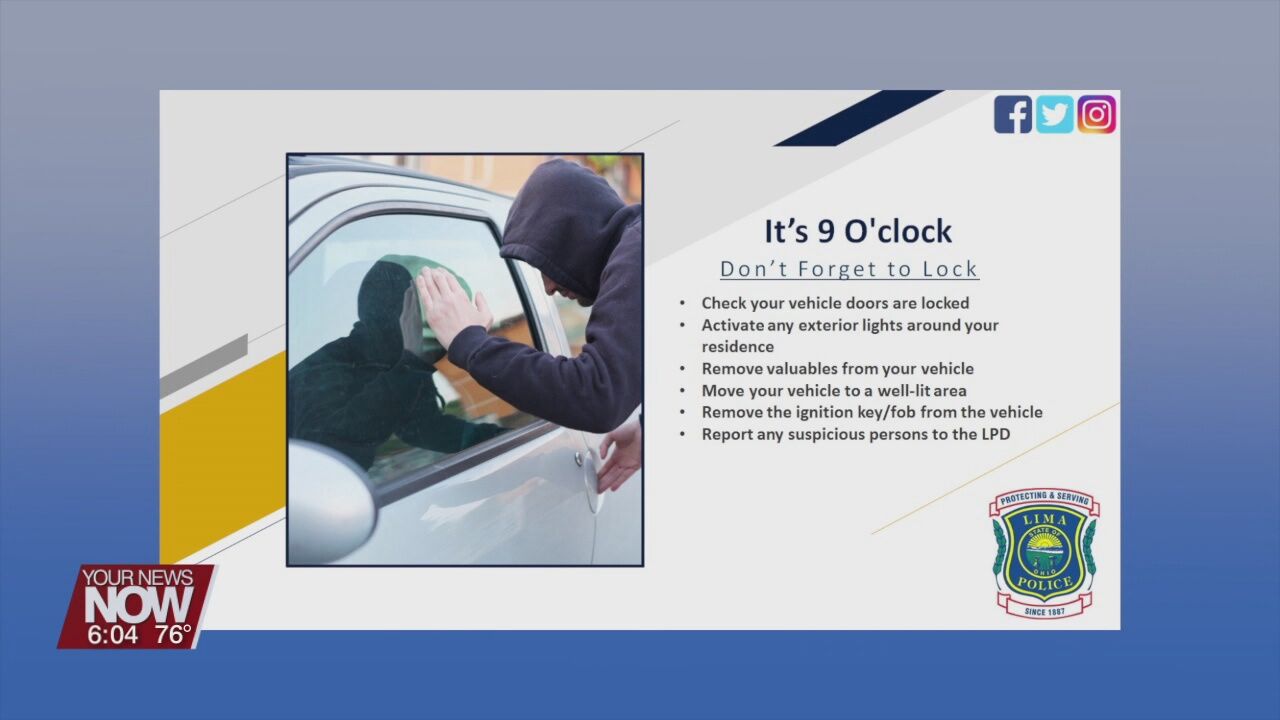 An unusually high amount of vehicle break-ins has Lima police heading to social media